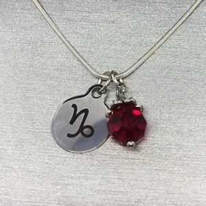 ***REDUCED*** Handmade Zodiac Birthstone Necklace